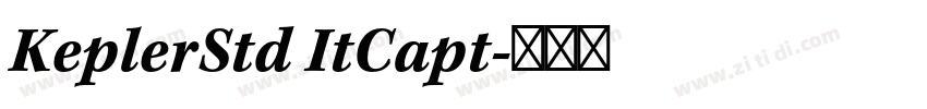 KeplerStd ItCapt字体转换